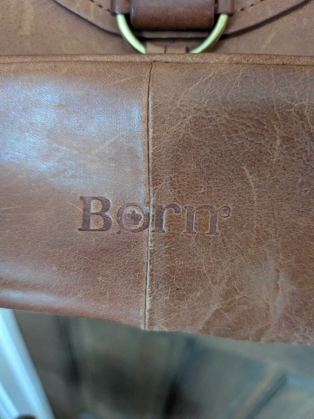 Born Leather-Look Brown Crossbody Bag - Picture 3 of 3